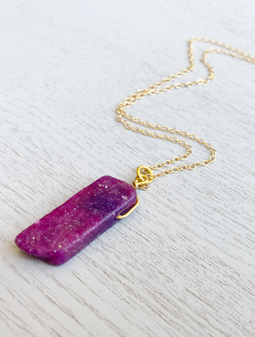 Chakra Crystal Necklace (14k Gold Fill)