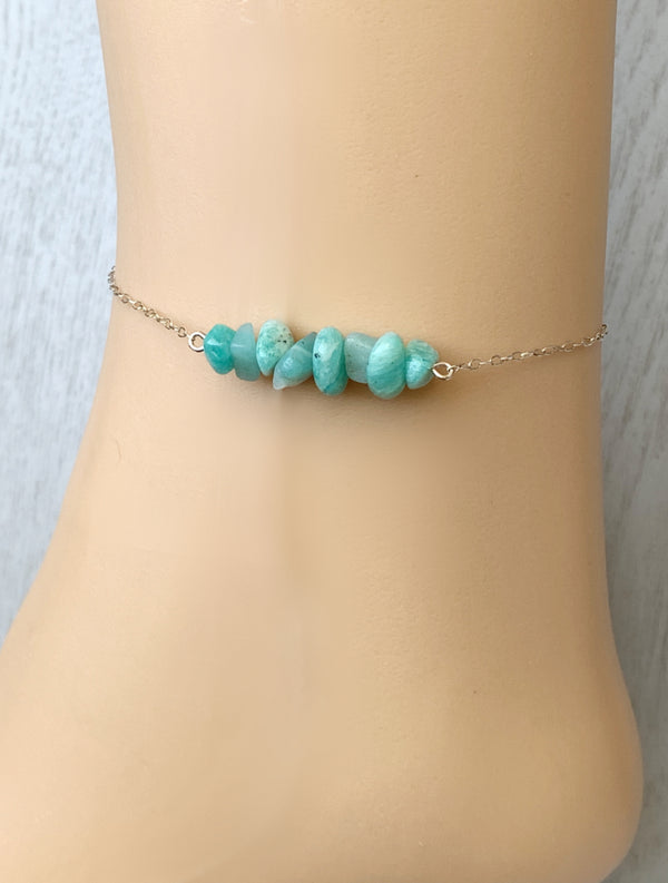 Amazonite Anklet