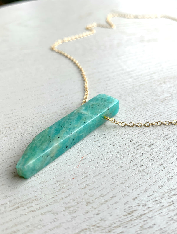 Long Amazonite Necklace