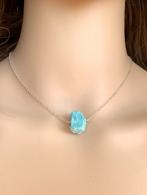 Raw Amazonite Necklace