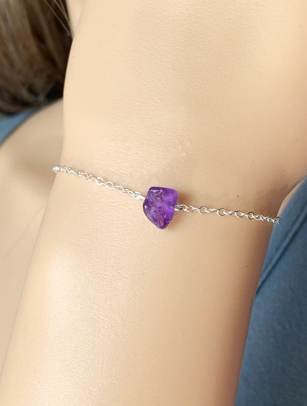 Dainty Amethyst Bracelet