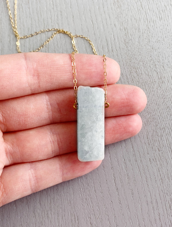 Natural Aquamarine Necklace