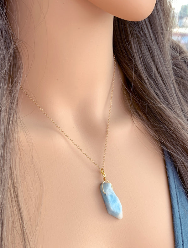 Aquamarine Pendant Necklace