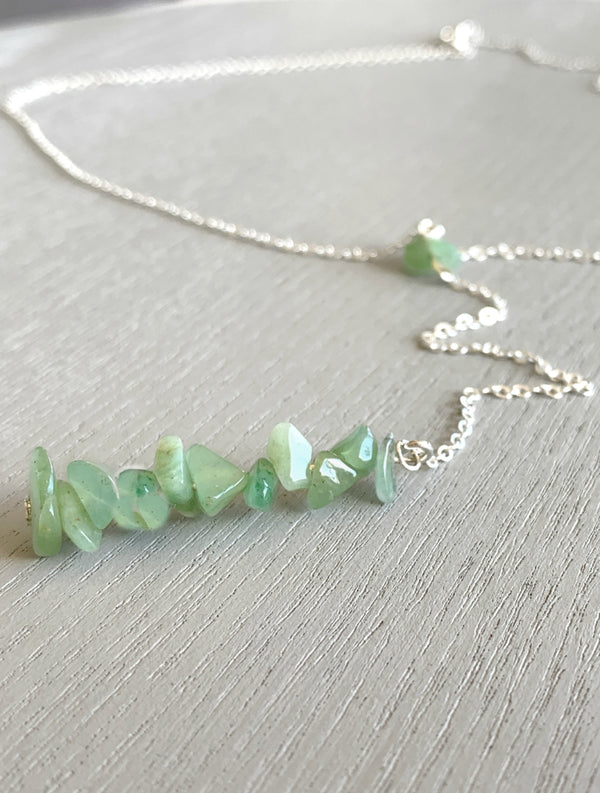 Aventurine Lariat Necklace