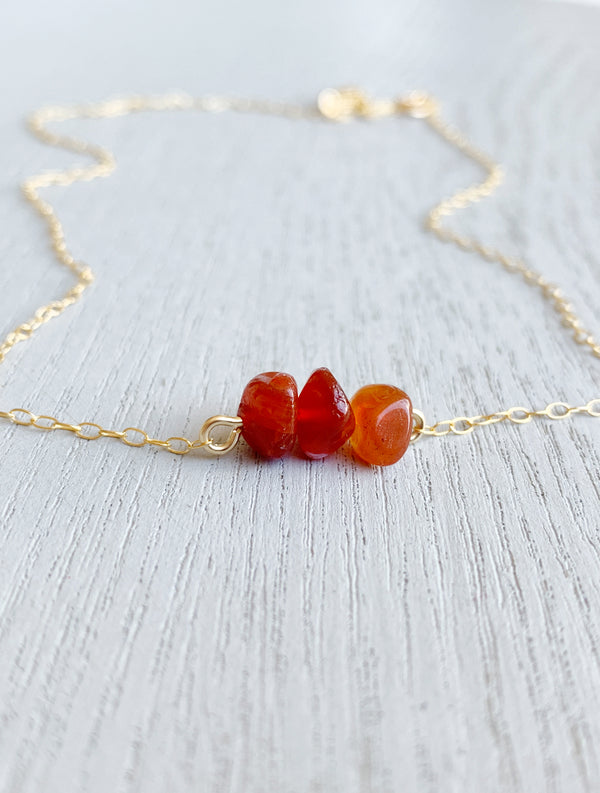 Simple Carnelian Necklace