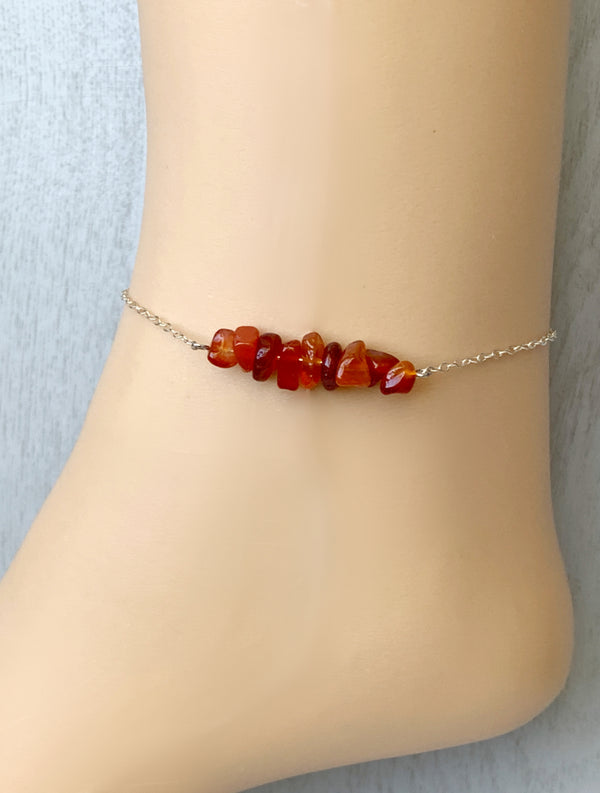 Carnelian Anklet