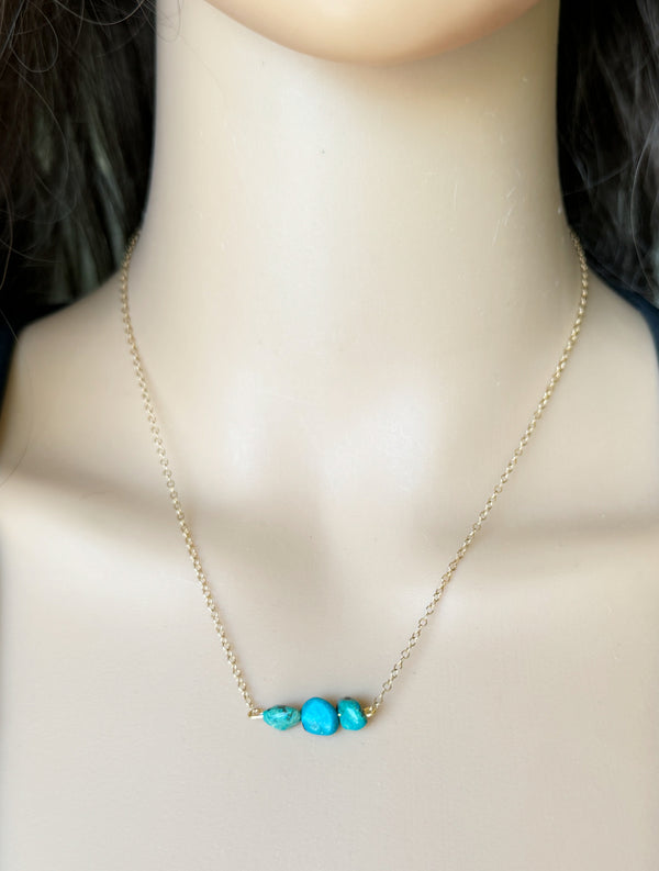 Raw Chrysocolla Necklace