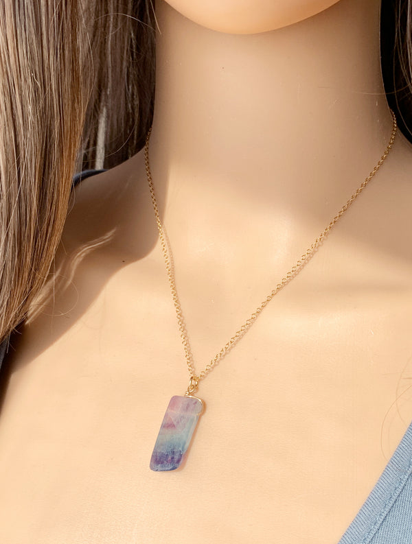 Fluorite Pendant Necklace