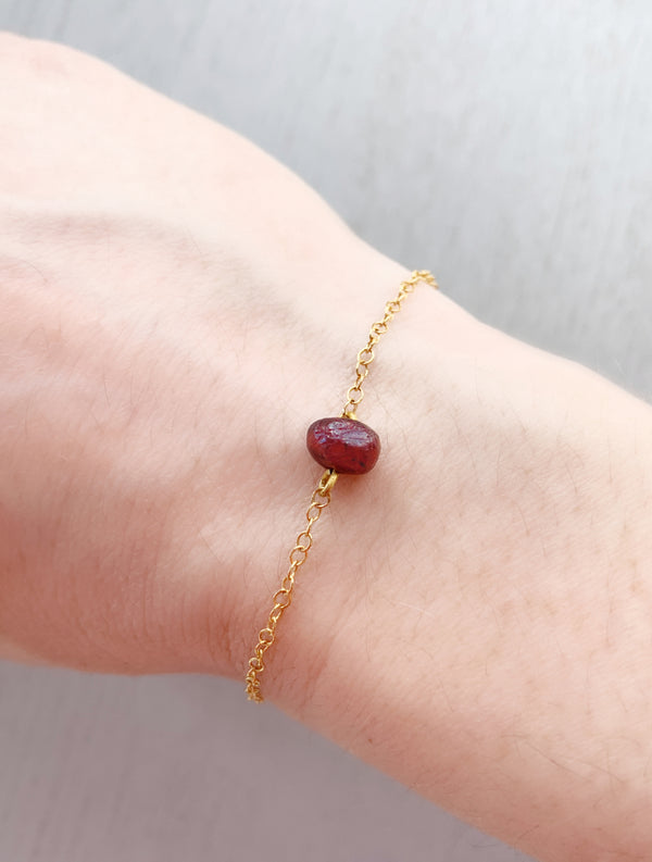 Natural Garnet Bracelet