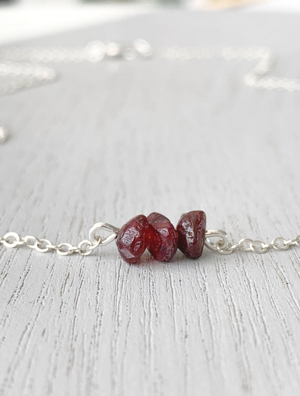 Natural Garnet Necklace