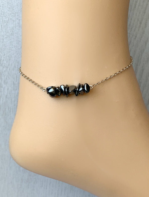 Hematite Anklet