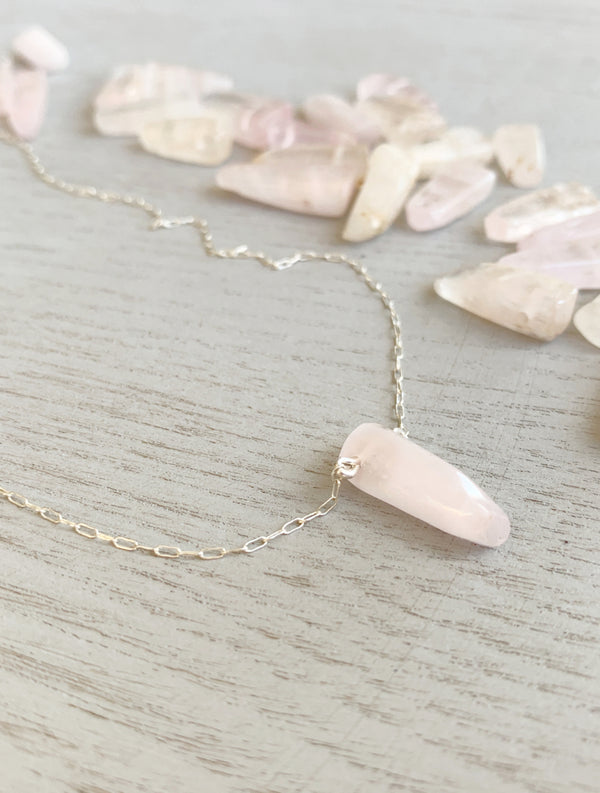 Kunzite Stone Necklace