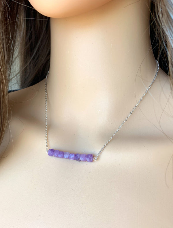 Lepidolite Crystal Necklace