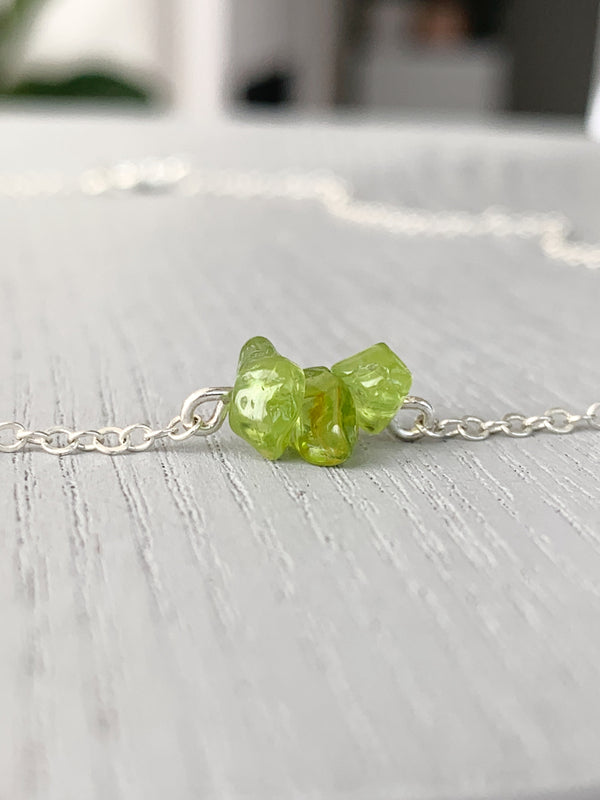 Peridot Crystal Necklace