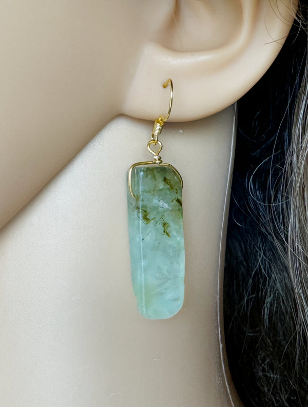 Prehnite Earrings