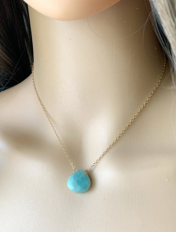 Amazonite Crystal Necklace