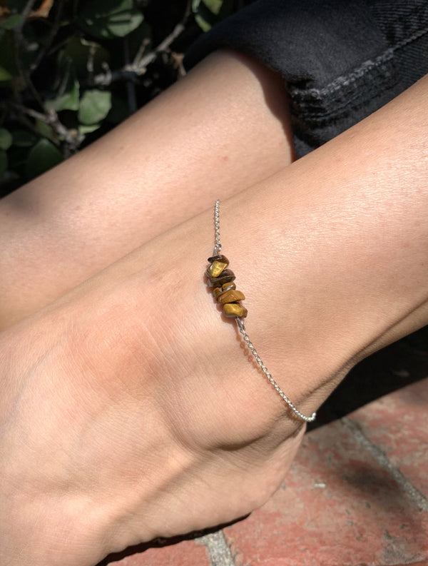 Tigers Eye Anklet