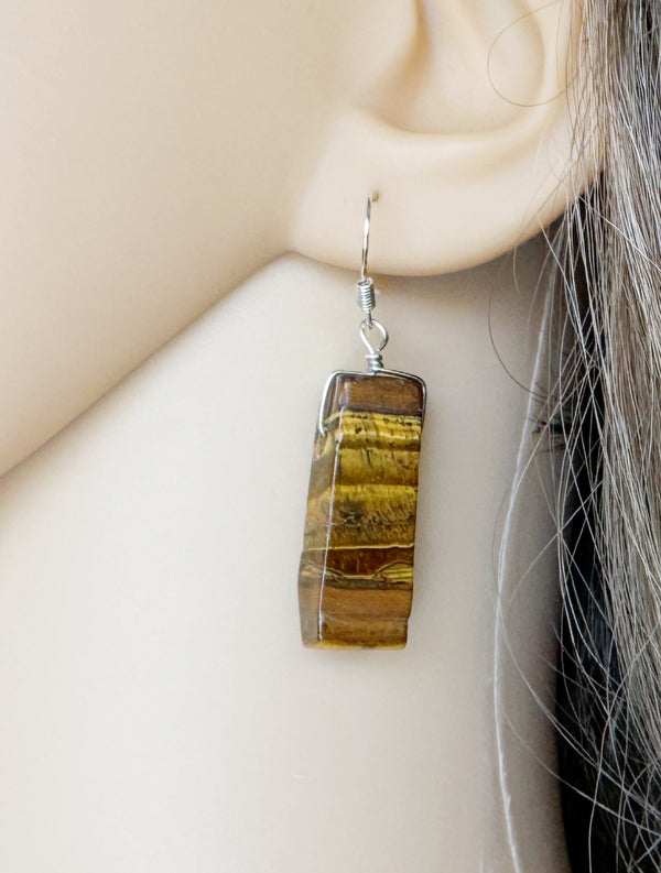 Tigers Eye Earrings