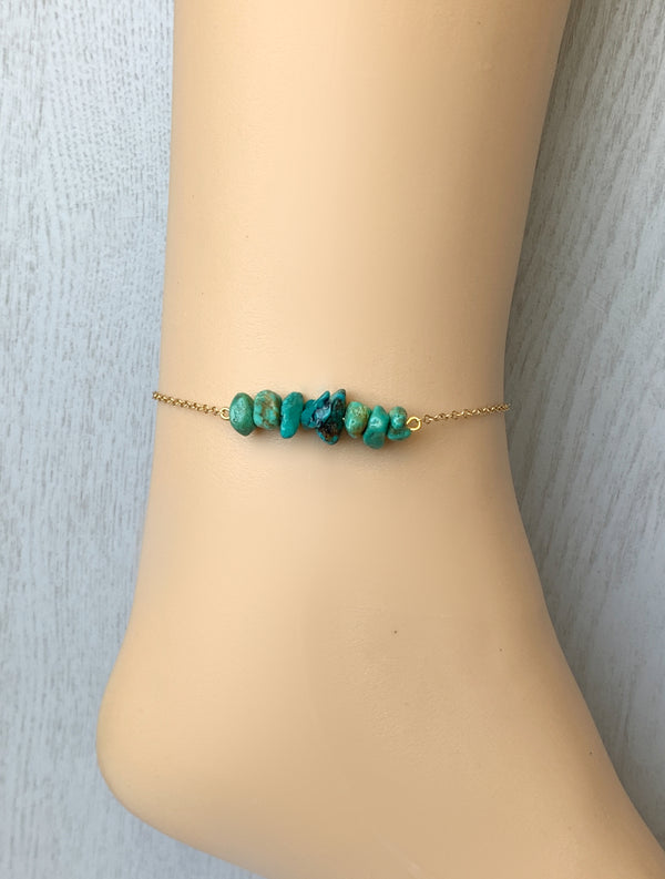 Genuine Turquoise Anklet