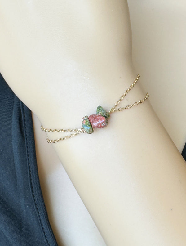 Unakite Jasper Bracelet