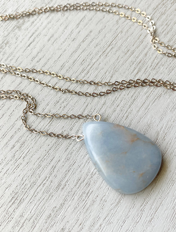 Angelite Crystal Necklace