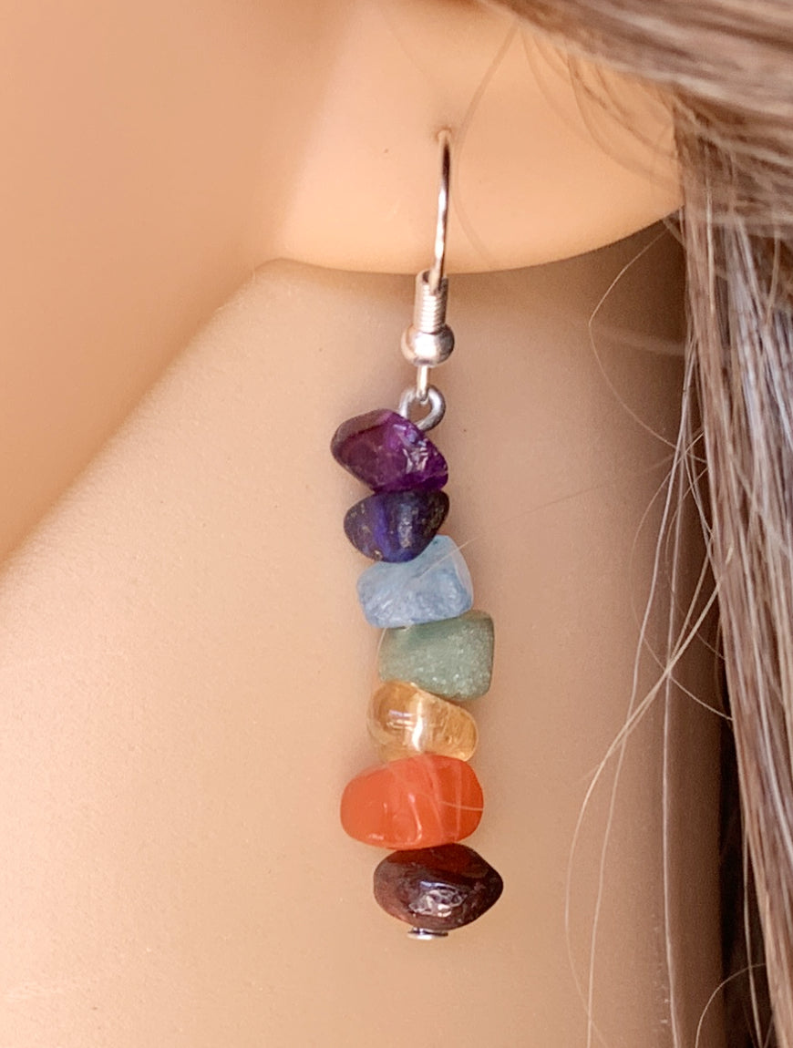 THIRD EYE CHAKRA Symbol Earrings, Yoga Jewelry handmade purple – Chakramoon  Arts & Design