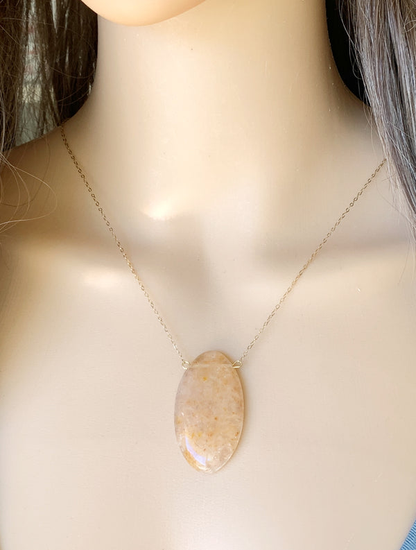 Large Citrine Necklace