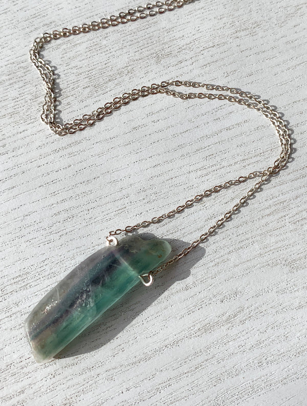 Fluorite Crystal Necklace