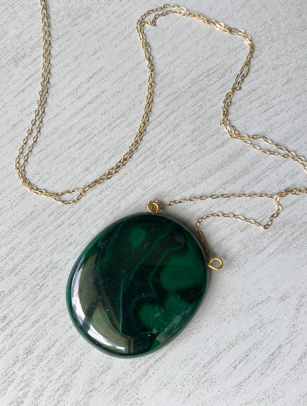 Malachite Crystal Necklace