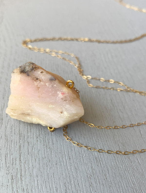 Pink Opal Necklace