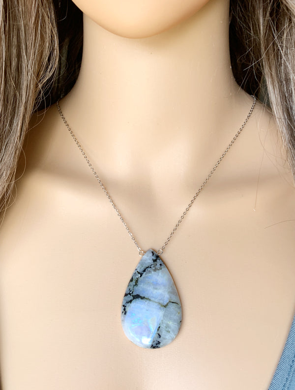 Moonstone Crystal Necklace