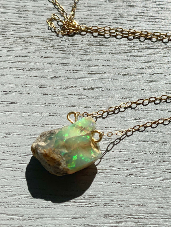 Rough Opal Necklace